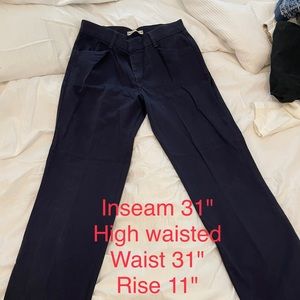Lee Relaxed Straight Leg pants sit at waist size 10
